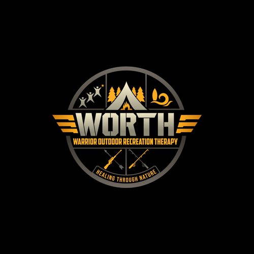 Warrior Outdoor Recreation Therapy - WORTH Logo Design Contest Design por Creation Gate