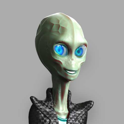 Alien main character design for a movie Design by dxbdesign