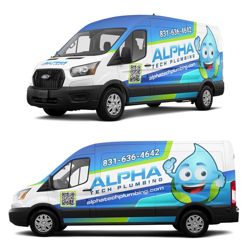 Fun Plumbing van wraps! logo and inspo pic provided! Design by Rockyman