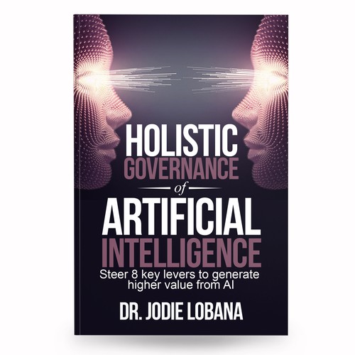 Man and Machine interaction - Book cover needed for Governance of Artificial Intelligence Ontwerp door anisha umělec