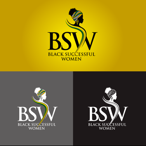 Upscale logo for the successful Black woman who wants to level up personally and professionally Design by KiKy Dsign