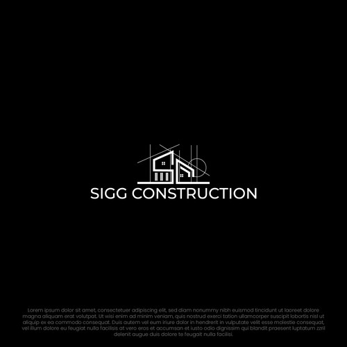 New architectural house image/logo for high end home builder in Colorado, USA Design by Dre Design