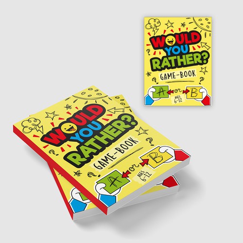 Fun design for kids Would You Rather Game book Design por AdryQ