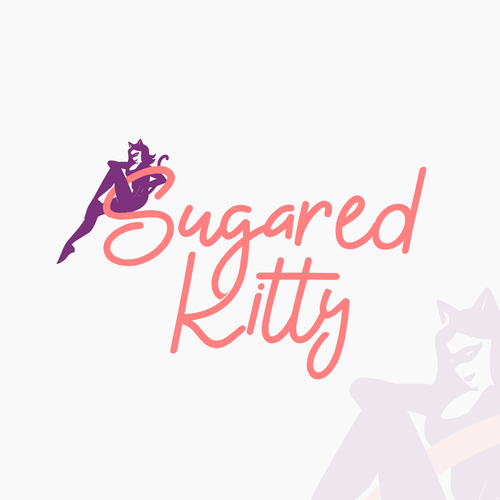 Design a SEXY kitty logo for a women's hair removal salon - Sugared Kitty - Studio Design by Cauliflower