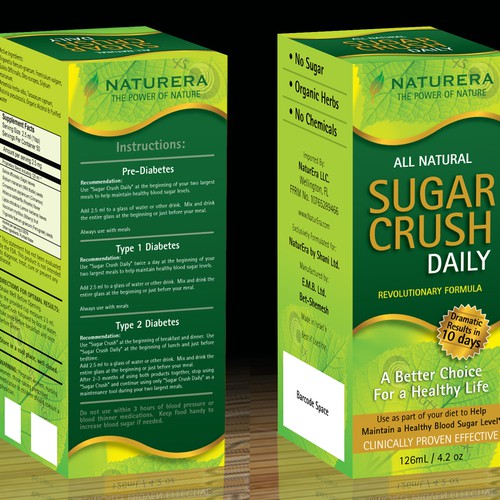 Looking For a Great New Product Package Design for Sugar Crush Design by Ponteresandco