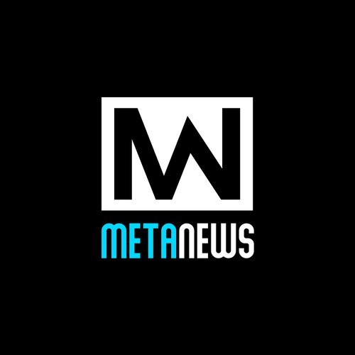 Design a logo for a web3 News platform called MetaNews Design by SP-99
