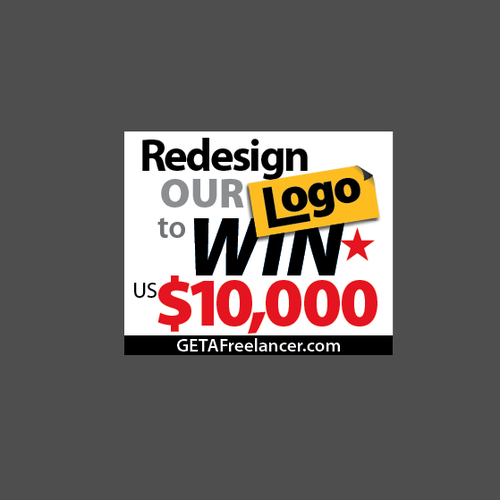 Logo / Graphic to promote US$10,000 Logo Design Competition Design by Luckykid
