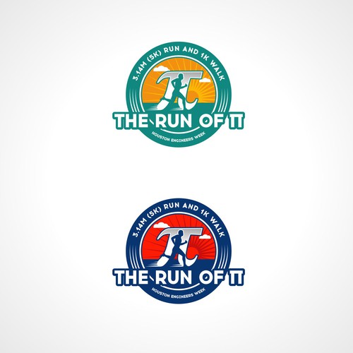 Create an awesome logo for a 5K running race (The Run of π) | Logo ...