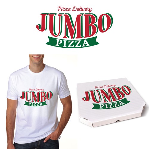 Jumbo Pizza logo Design by Vesna