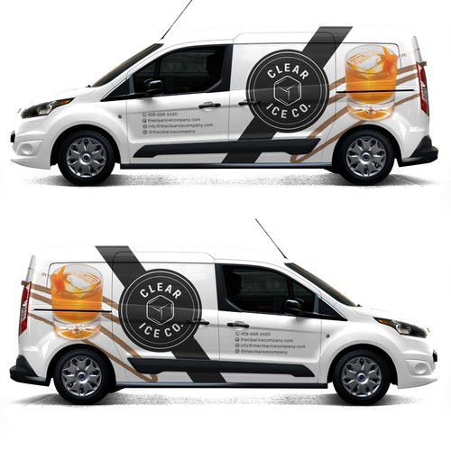 ⭐🥃 Clear Ice Company Car Wrap 🥃 ⭐ Design réalisé par AdrianC_Designer✅