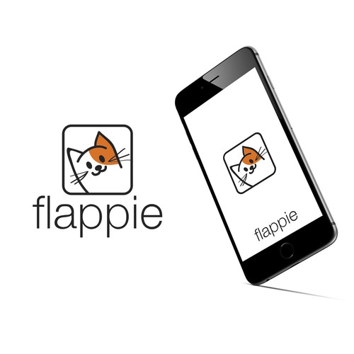 design a logo for the world's smartest cat flap door using AI Design by Hito