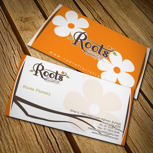 New stationery wanted for Roots Floristry Réalisé par Bondz.carbon