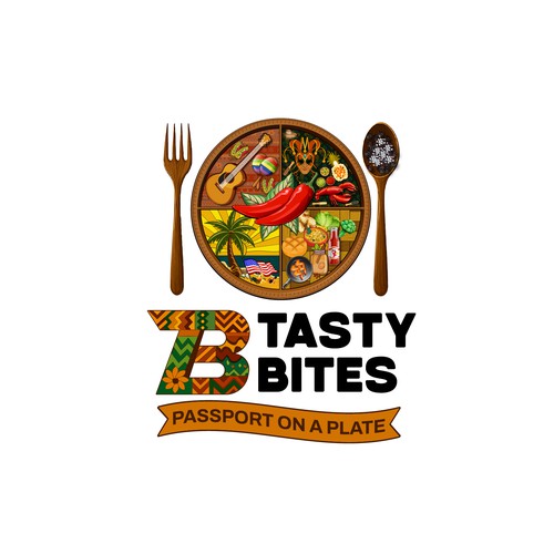 Design a Bold, Soulful Logo for Tasty Bites – Caribbean Meets Southern Comfort Design by TA Shorif