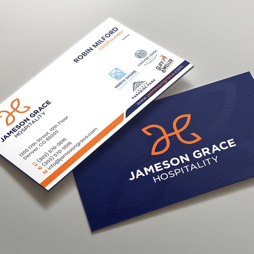 Create a modern and clean business card for a parent company with 4 subsidiaries Design by kaylee CK