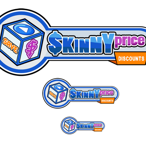 Create the next icon or button design for SKINNYprices Diseño de snjegovicka