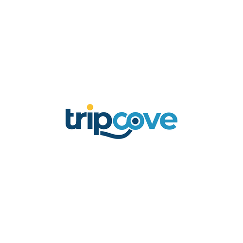 Paper plane + T letter, Tripped travel booking app logo design