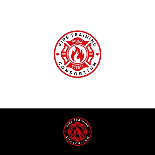 Fire Service Training Consortium Logo and Brand Design by MisterR