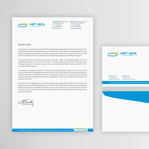 Design Implement the new logo on all our business papers di Dipenshah