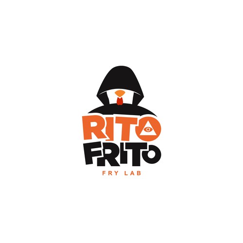 Fried Chicken Restaurant Logo RITO FRITO Design by CU4TRO ™