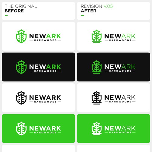 "Timeless Industrial Logo for Hardwood Lumber Company" winning Logo & brand identity pack