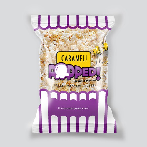 Lets make a POPPIN' popcorn bag design! Design by SRAA