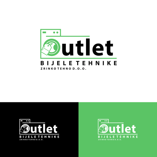 New logo for home appliances OUTLET store Diseño de PSP.Rise