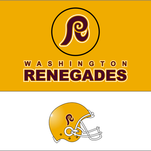 Community Contest: Rebrand the Washington Redskins  Diseño de B4Y