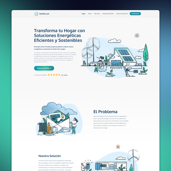 Termilux Website Design and Landing Page