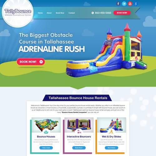 bounce-house-business-website-wordpress-theme-design-contest