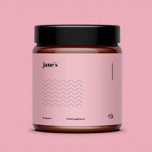Minimal supplement label design Design by Pice Wilf