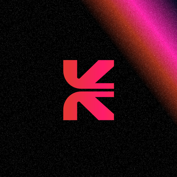 K letter DJ logo