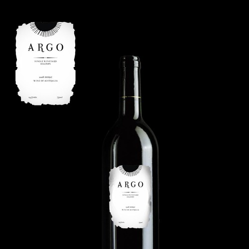 Sophisticated new wine label for premium brand Réalisé par Neric Design Studio