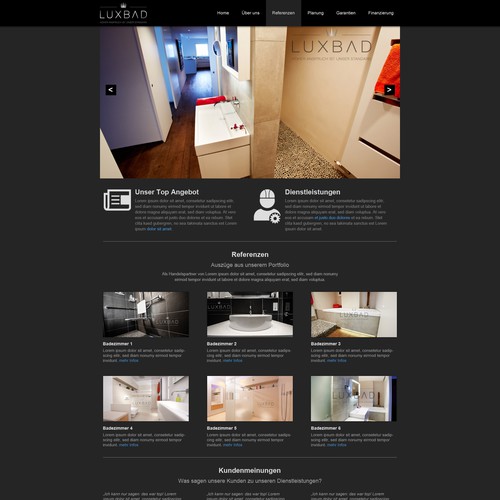 Web page design contest entry by at-webdesign