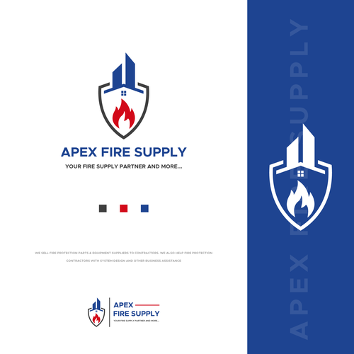 Apex Fire Supply Logo Wanted Diseño de ABDO BUSINESS