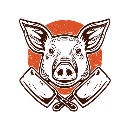 Design a gritty, valiant pig for our barbecue restaurant Design by swayzo