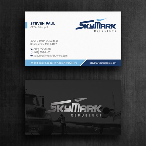 Need business card redesign for Aircraft Truck Fueling company Design by Felix SH