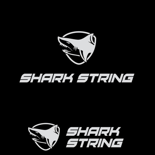 Shark String Logo Design by citra1988