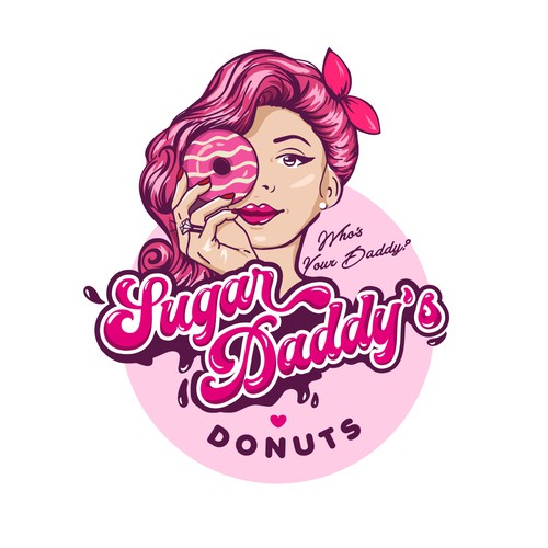 SUGAR DADDY DONUTS LOGO CONTEST Design by nindadian