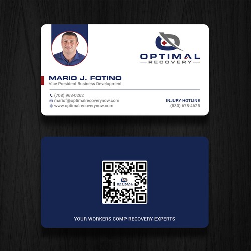 Optimal Recovery Business Card Design by RENEXIT