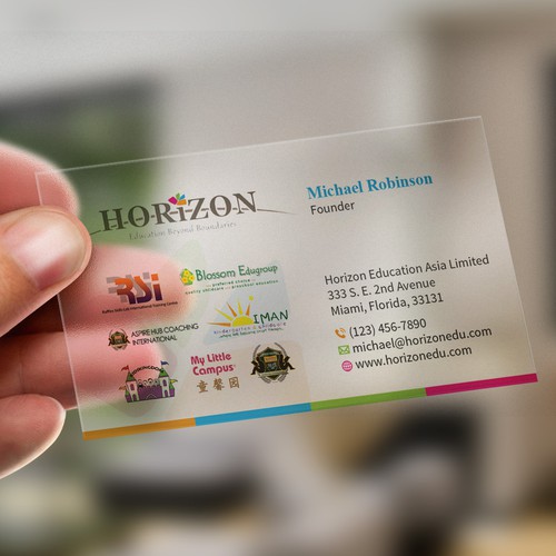 Impactful business card design for an educational platform Design by Tcmenk