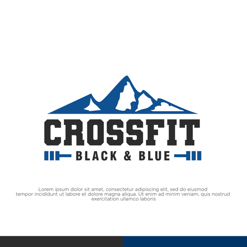 CrossFit Black & Blue -logo design Design by sriredjeki