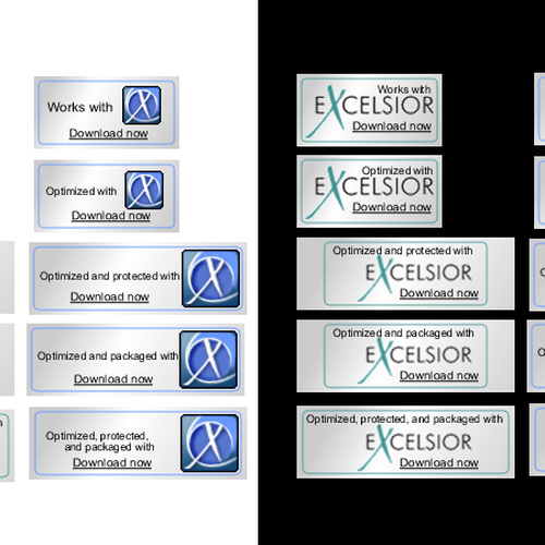 Set of "Powered By" Web Badges Diseño de Catalin