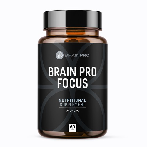 Design a product label for a bio hacker brand - Brain Pro Design by rizal hermansyah