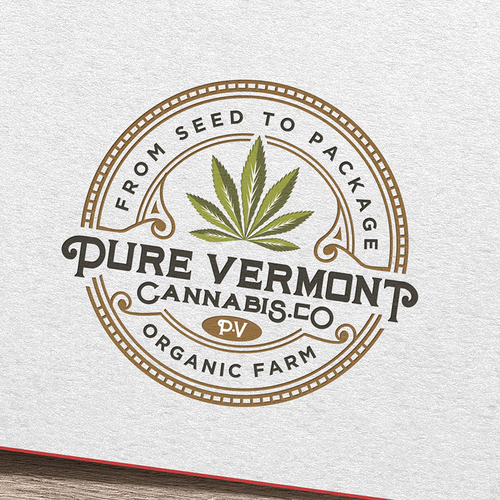 Cannabis Company Logo - Vermont, Organic Design by Jacob Gomes