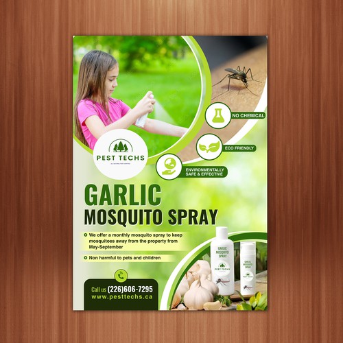 Eco friendly mosquito pest control Design by The 3colors