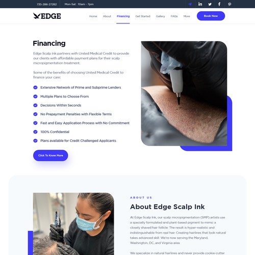 Designs | Scalp Micropigmentation modern and bold website redesign ...