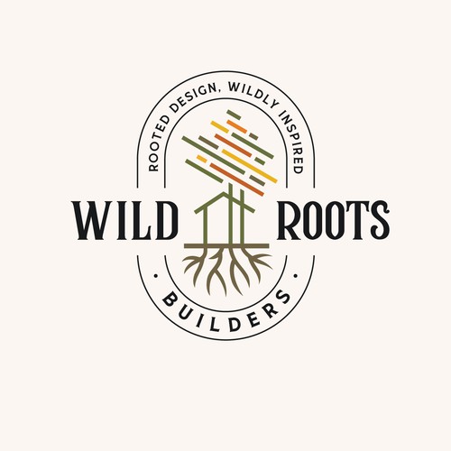 Logo for Wild Roots Builders – Eco-Friendly, Whimsical Outdoor Spaces Design by websmartusa