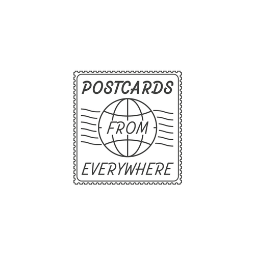 Postcards from Everywhere Logo Design by Branka lvdl
