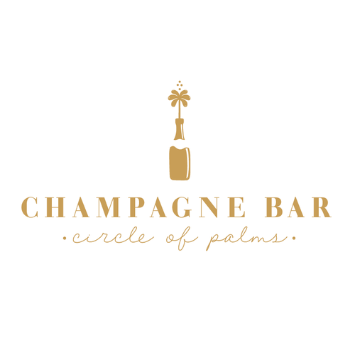 Luxury and modern Champagne Bar logo Design by ntb communications