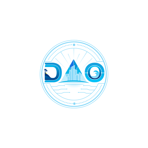 Logo — island DAO — let's buy an island — Ethereum blockchain Design by journeydsgn